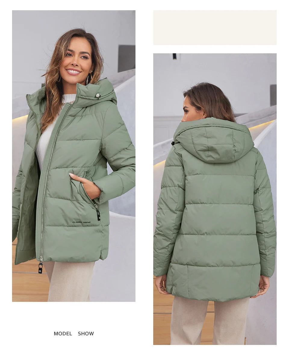 THE MUM SHOP AU-2024 Woman Hooded Winter  Jacket -Available in sizes S,M,L,XL,XXL,XXXL with multiple colors to choose from