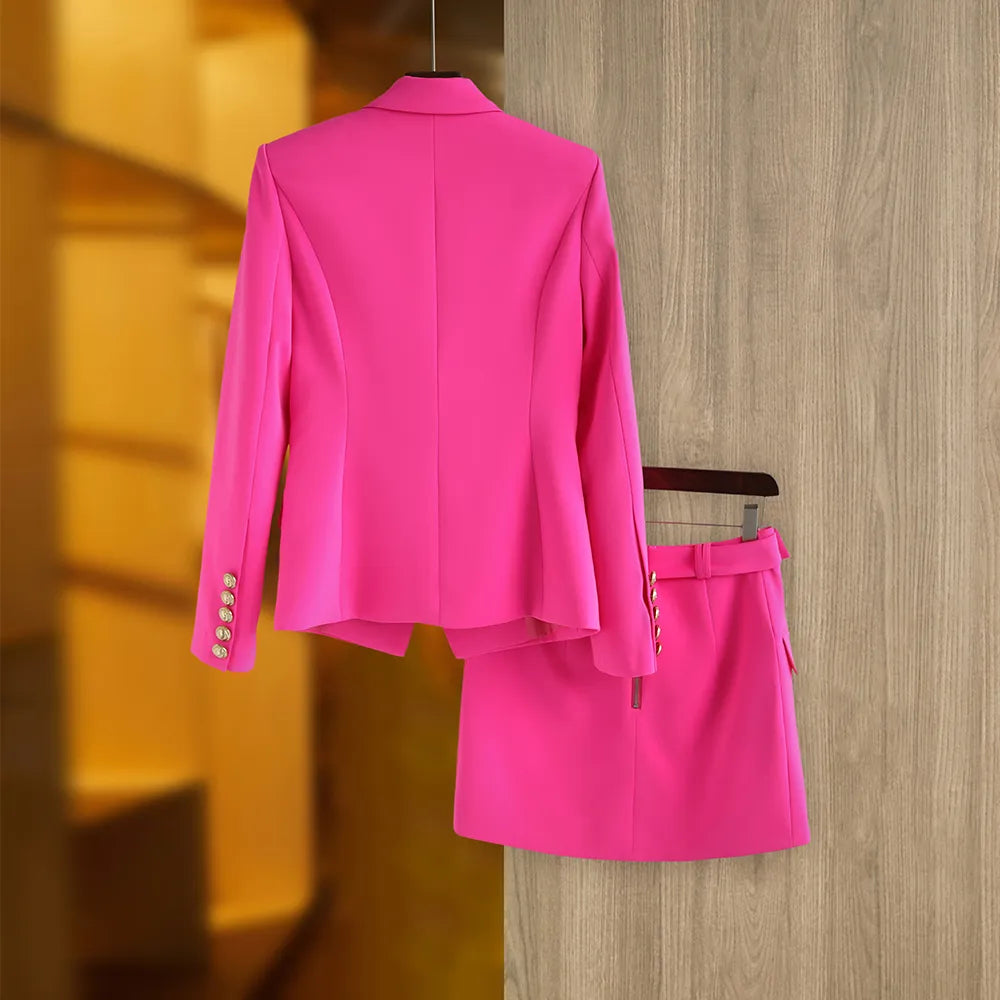 The Mum Shop AU-Corporate Mum 2PCS Blazer Set- (Available in Pink, Red, White, Blue-Sizes S, M, L, XL)