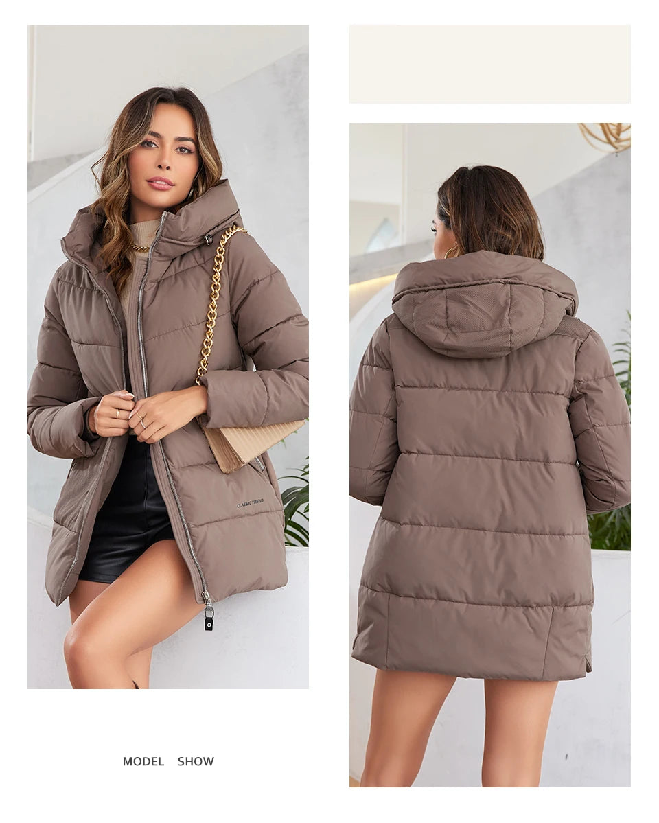 THE MUM SHOP AU-2024 Woman Hooded Winter  Jacket -Available in sizes S,M,L,XL,XXL,XXXL with multiple colors to choose from
