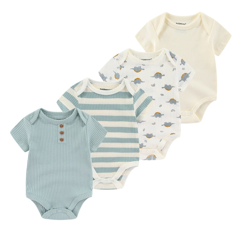 The Mum Shop AU- 4Pcs Summer BabyGrow/Onesie Set -Available in Sizes 3months-12months, Multiple sets to choose from