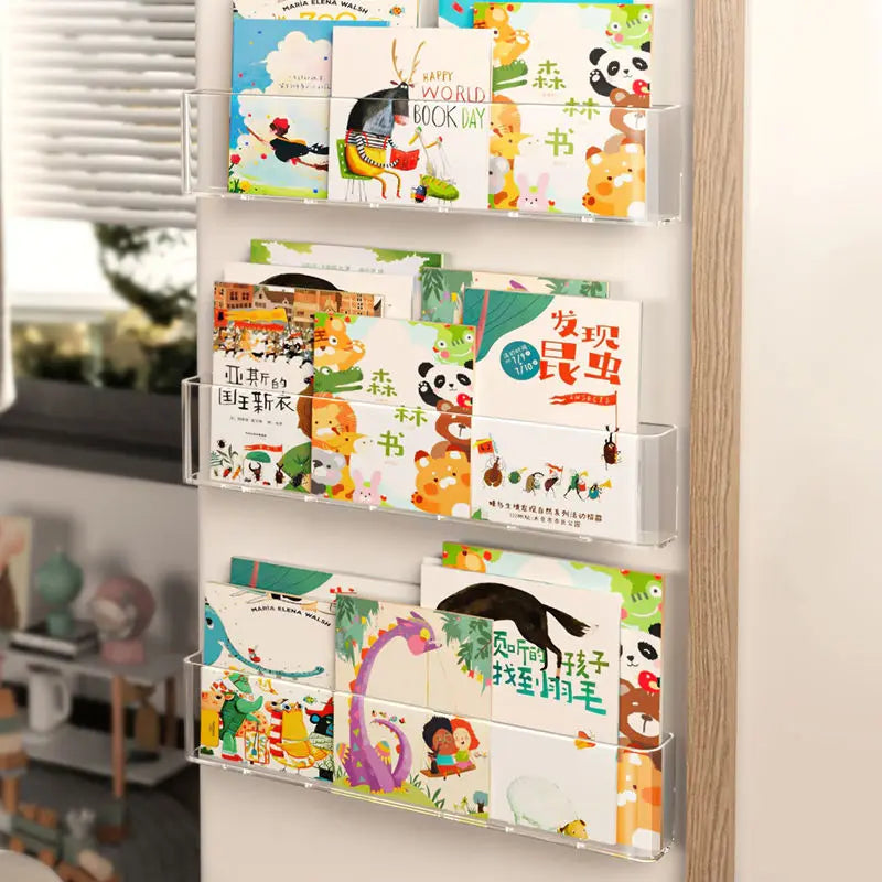 The Mum Shop AU-Acrylic Kids Wall Bookshelf-Available in 1-4PCS