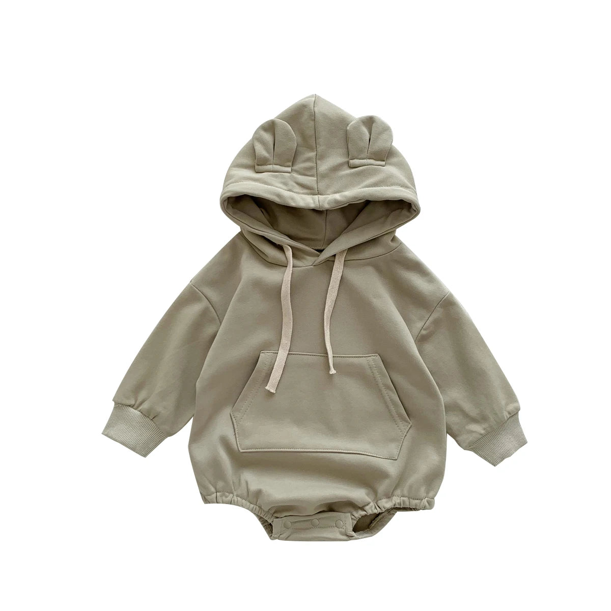 The Mum Shop AU-Baby Hoodie Romper/Jumpsuit -Available in 2x colors & sizes Newborn-2years