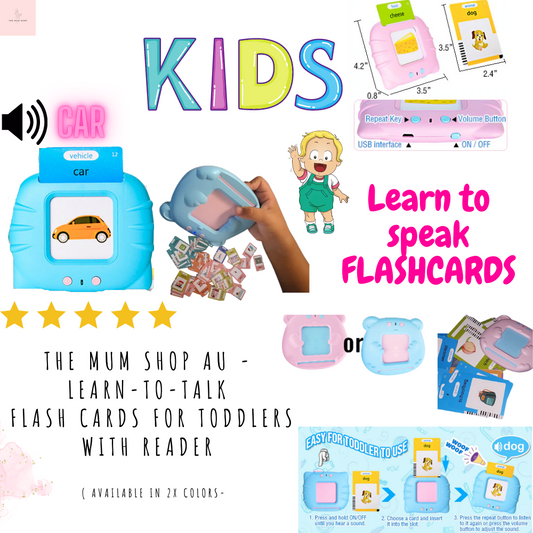 The Mum Shop AU -Learn-to-talk Flash Cards for Toddlers with Reader