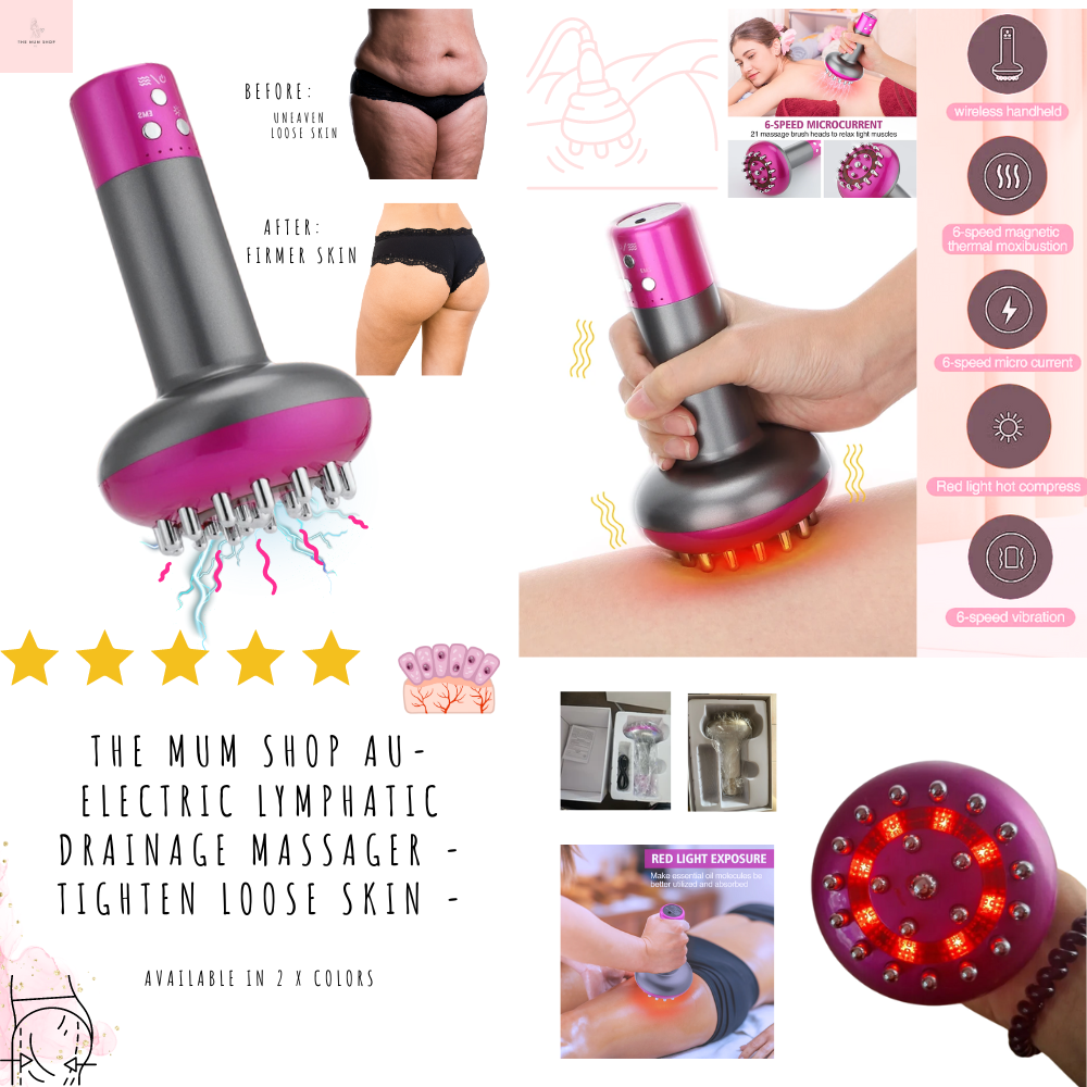 The Mum Shop AU-Electric Lymphatic Drainage Massager -Tighten Loose skin -Available in 2 x colors