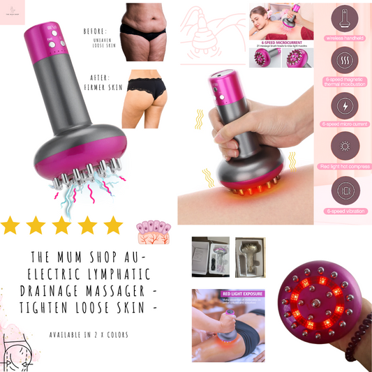 The Mum Shop AU-Electric Lymphatic Drainage Massager -Tighten Loose skin -Available in 2 x colors