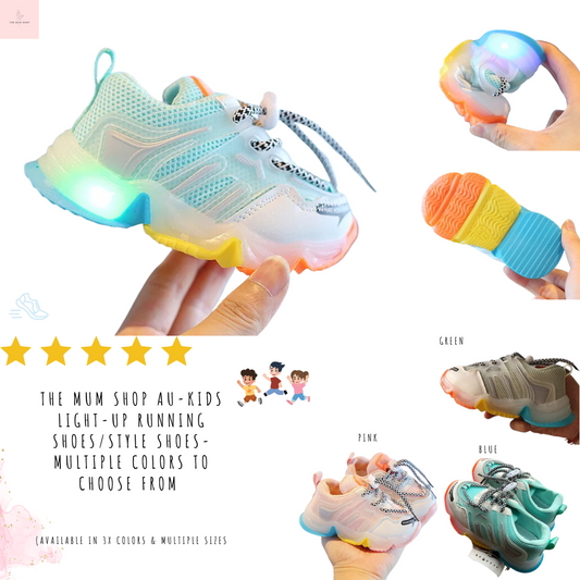 The Mum Shop AU-Kids Light-Up Running shoes/style shoes-Multiple colors to choose from