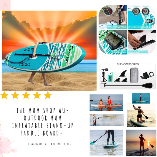 The Mum Shop AU-Outdoor Mum Inflatable Stand-Up Paddle Board- Available in Multiple Colors