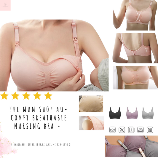 Comfy Breathable Nursing bra (13 colors to choose from) sizes M-XXL)