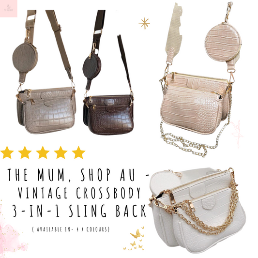 The Mum, Shop AU -Vintage Crossbody 3-in-1 Sling Back