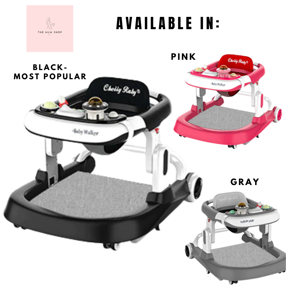 The Mum Shop Au-Lifesaving Deluxe Baby Walker ( anti-fall,anti-roll )(Available in 3x colors)