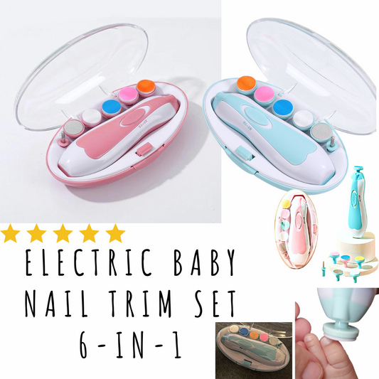 Electric Baby Nail Trim Set 6-in-1