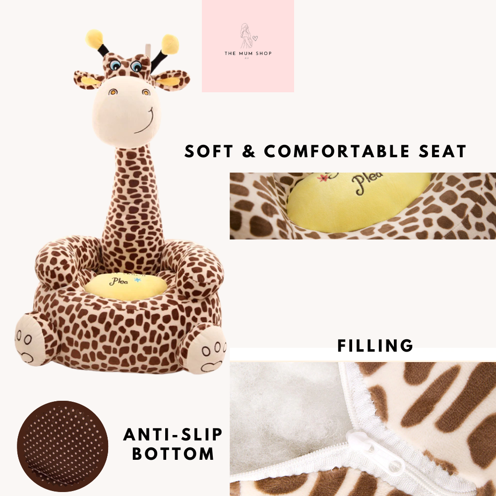 Kids Giraffe Chair Including Cotton Filling-(3 x colors to choose from)