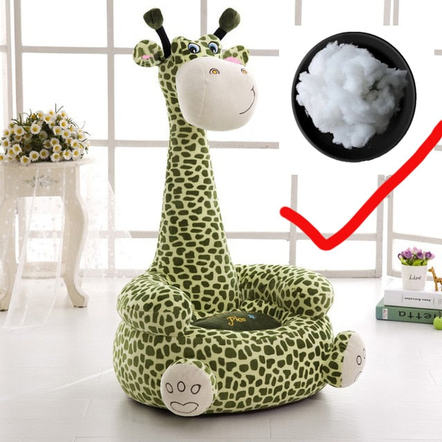 Kids Giraffe Chair Including Cotton Filling-(3 x colors to choose from)