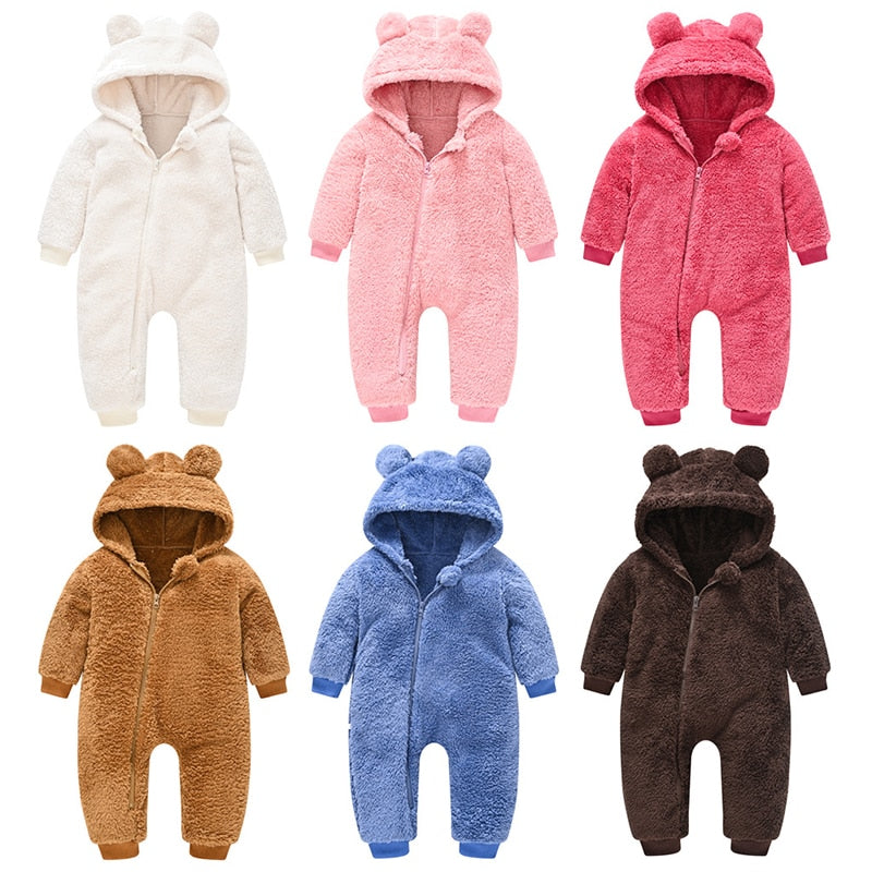 The Mum Shop AU-Winter Baby Rompers Teddy Style (Available in 8x colors)