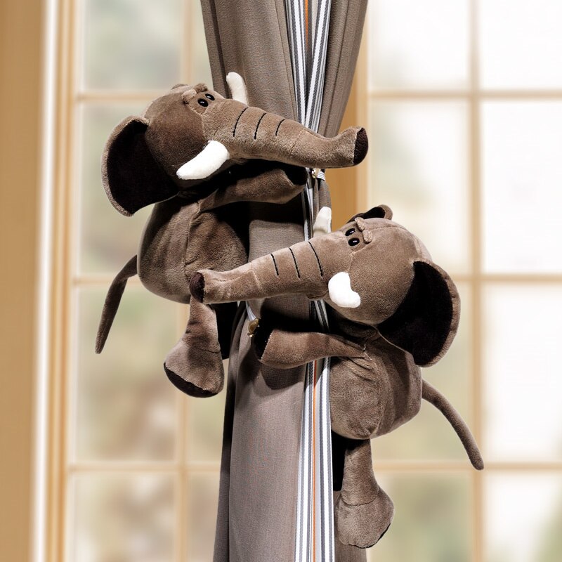 2pcs Curtain Tieback for Nursery/kids Room -Soft Safari Animal kids room curtain tieback decor