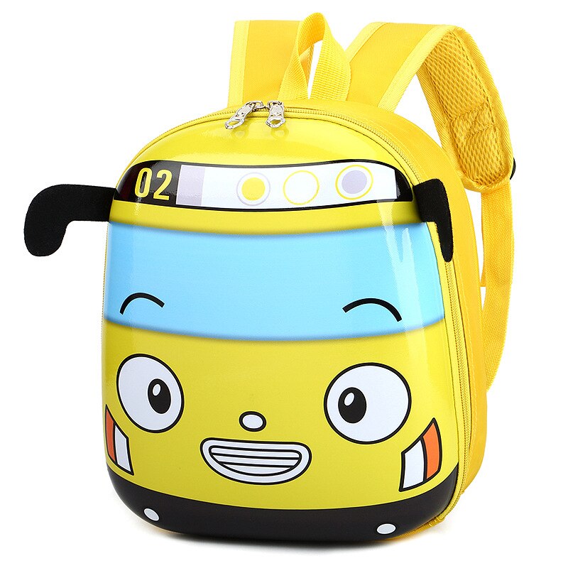 3D Kids-  Turtle shell Hard cover BUS School Backpack