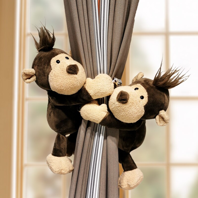 2pcs Curtain Tieback for Nursery/kids Room -Soft Safari Animal kids room curtain tieback decor
