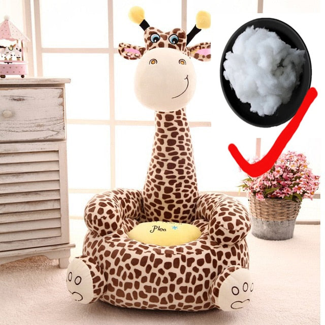 Kids Giraffe Chair Including Cotton Filling-(3 x colors to choose from)