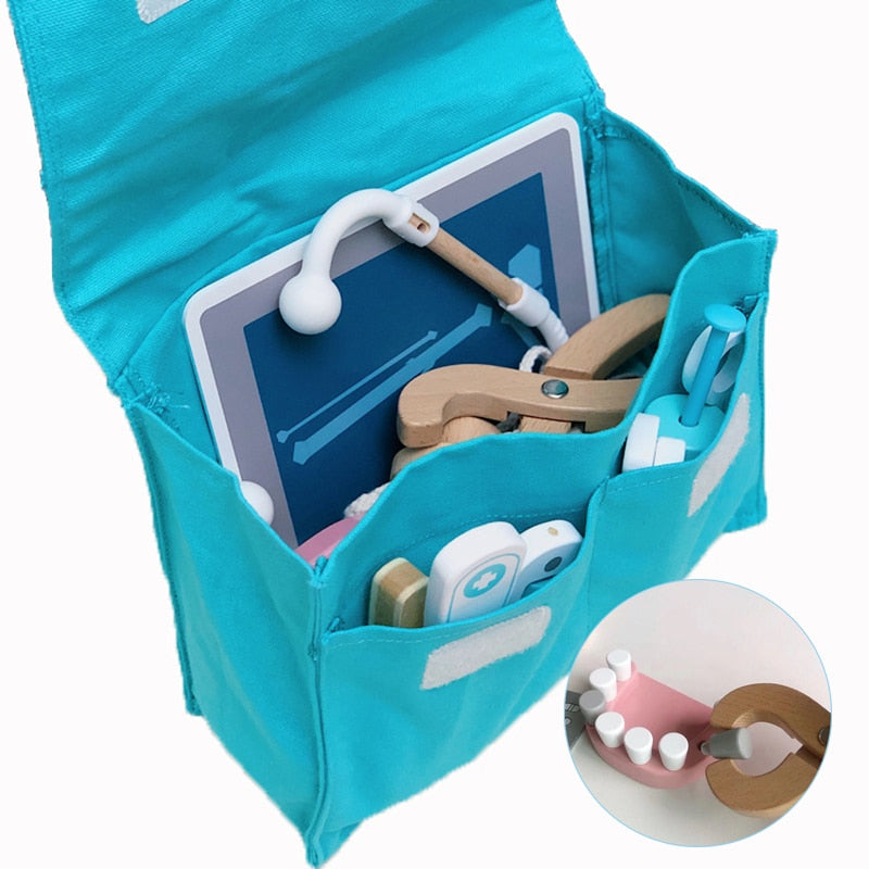 All Inclusive Wooden Toddler Doctor/Dentist Playset