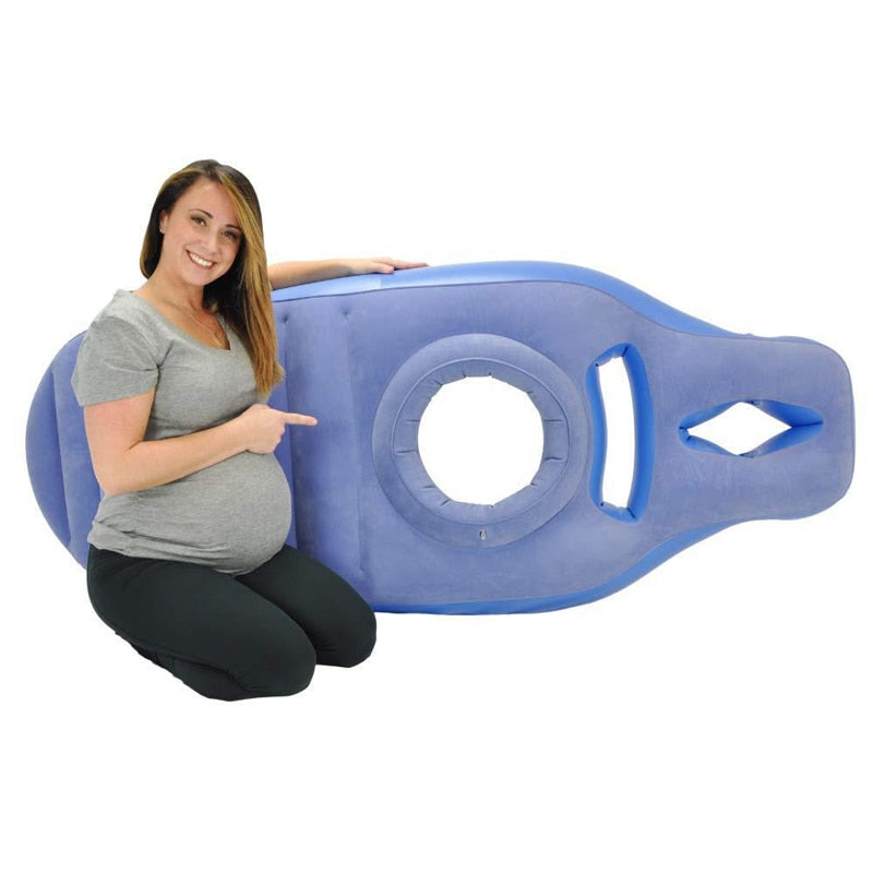 Prego Inflatable tummy-hole Pregnancy Mattress /  Pillow Comfortable Maternity bed