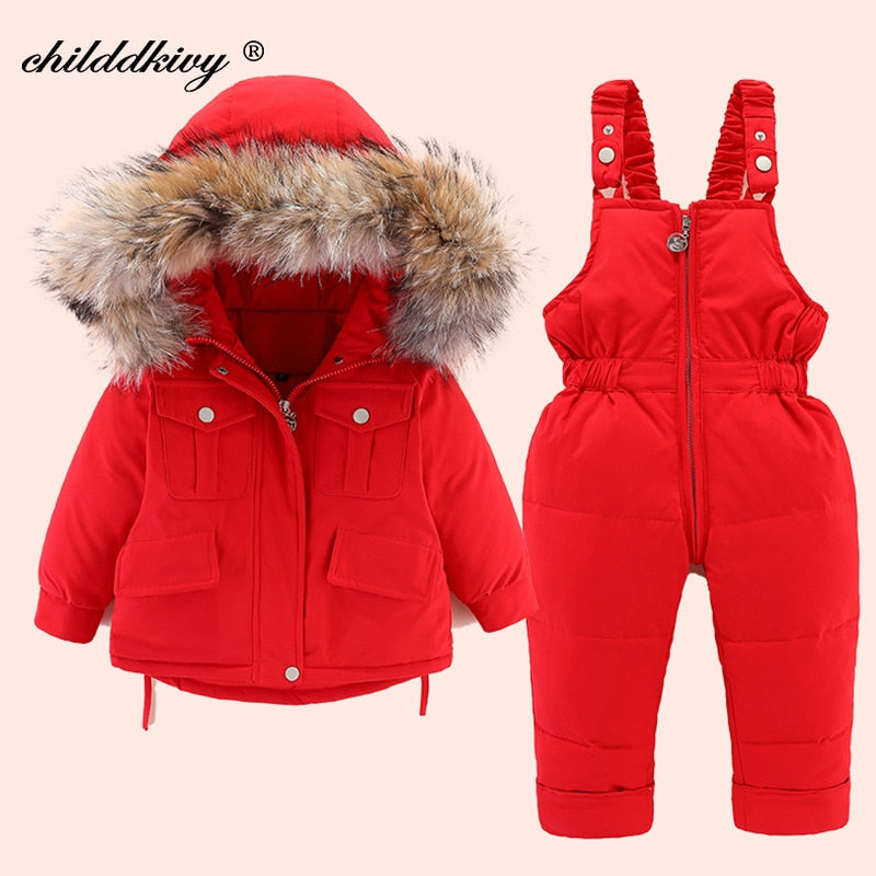 The Mum Shop AU-2pcs Set Baby/Toddler Girl winter/Snowsuit (Available in  5x colors) Sizes 1-4Years
