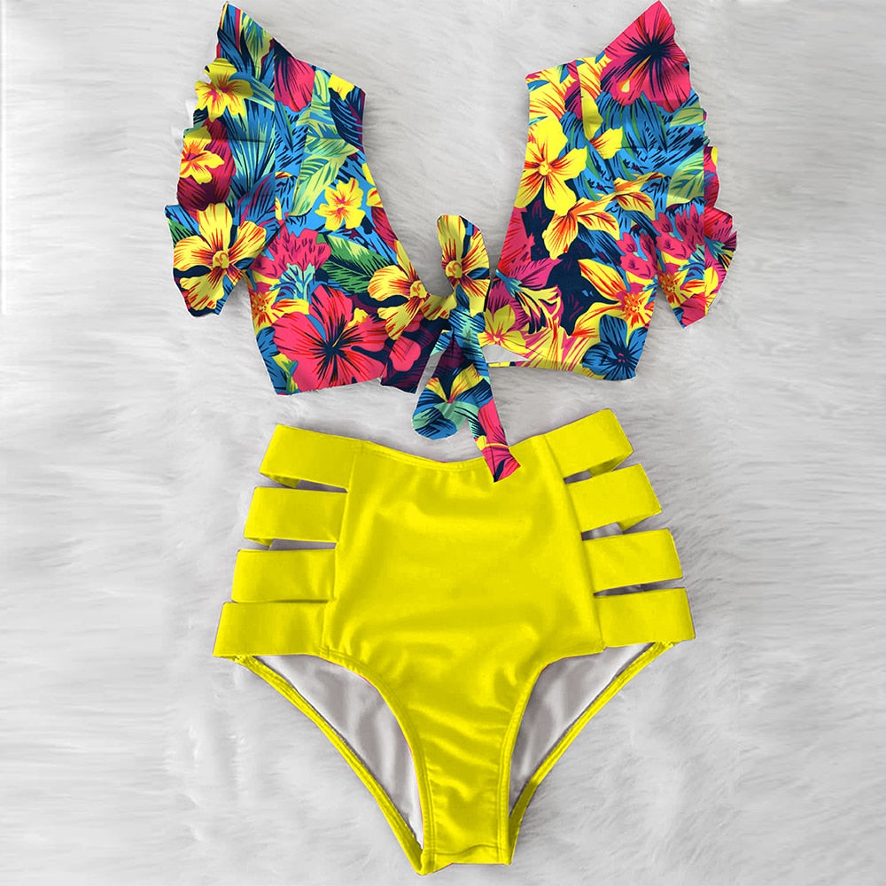 High Waist floral Postpartum Bikini 2023 Swimsuit(14 styles to choose from) sizes S-XL