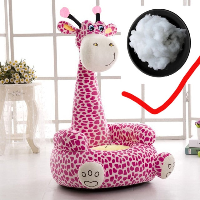 Kids Giraffe Chair Including Cotton Filling-(3 x colors to choose from)