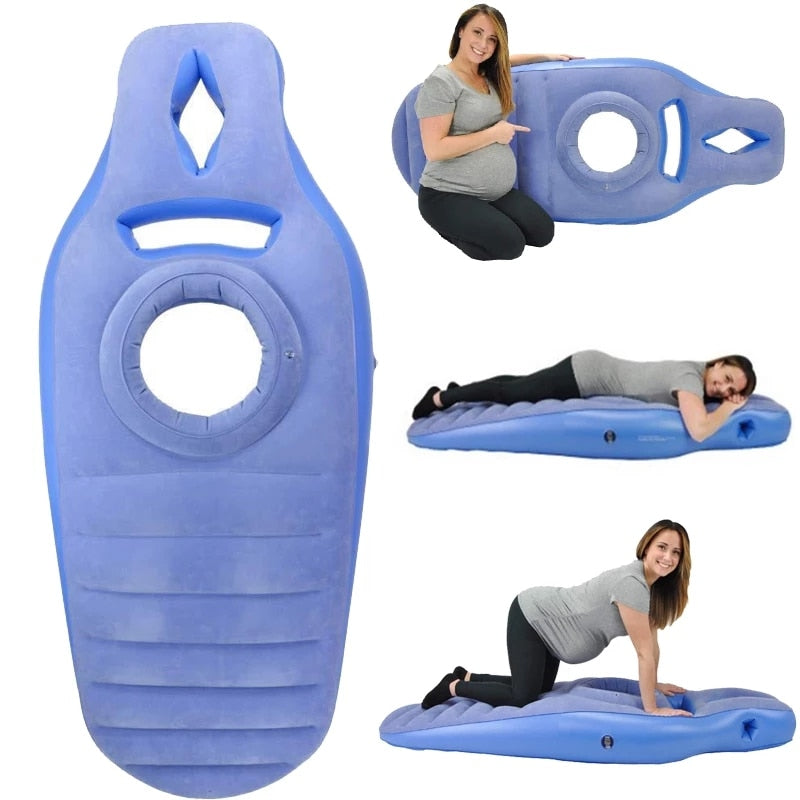 Prego Inflatable tummy-hole Pregnancy Mattress /  Pillow Comfortable Maternity bed