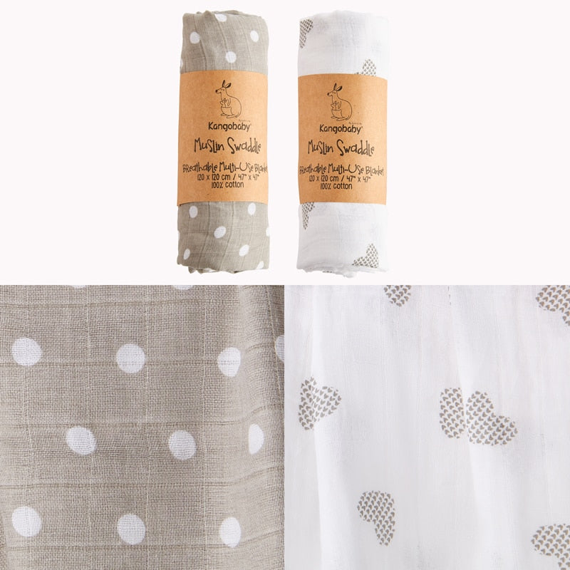 Soft Baby Muslims/Baby Swaddle blanket-(over 10 Styles to choose from)