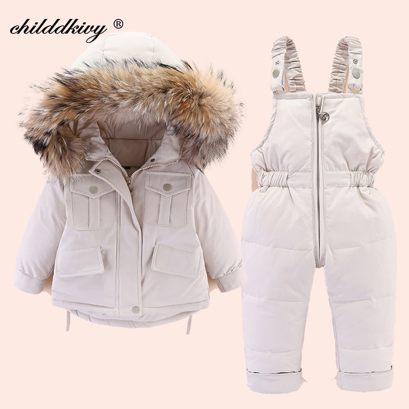 The Mum Shop AU-2pcs Set Baby/Toddler Girl winter/Snowsuit (Available in  5x colors) Sizes 1-4Years