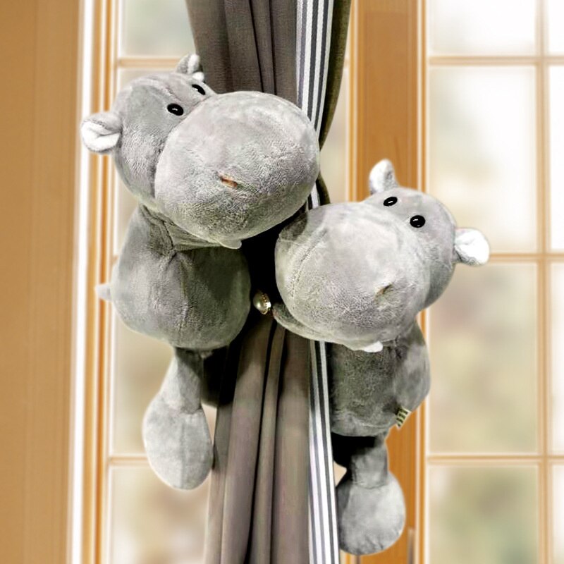 2pcs Curtain Tieback for Nursery/kids Room -Soft Safari Animal kids room curtain tieback decor