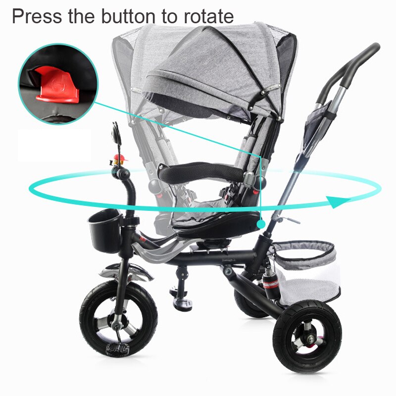 Toddler Stroller 3 In 1 Portable Baby Trike Stroller -Converting