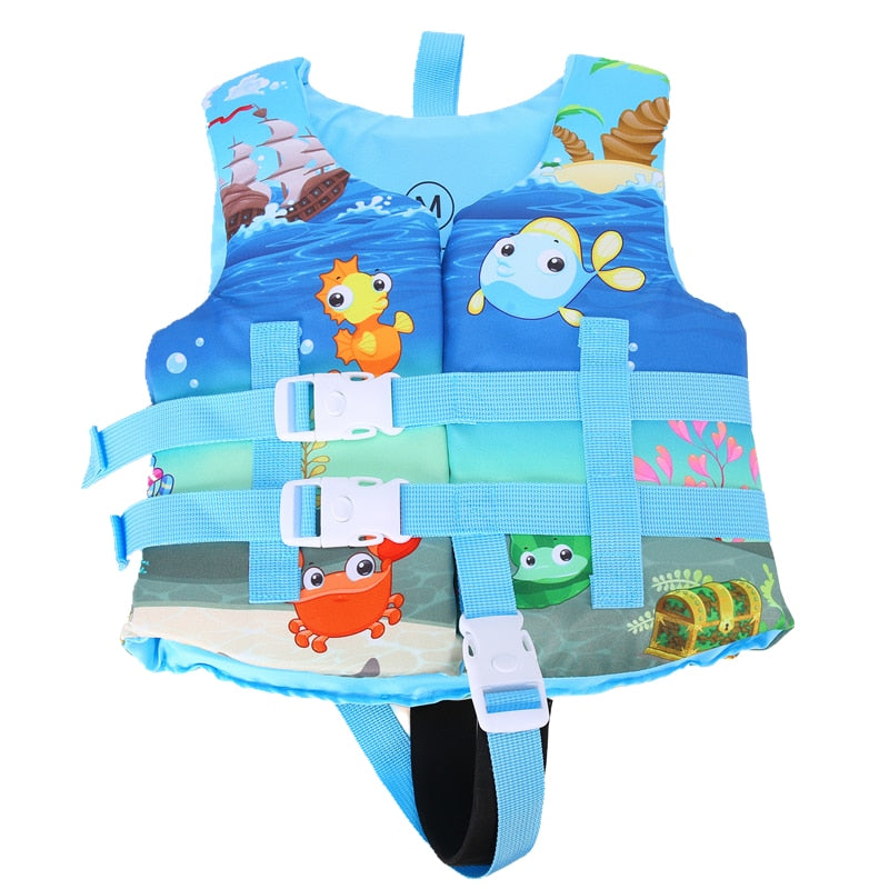 Kids water safety Floating Vest with safety strap between legs