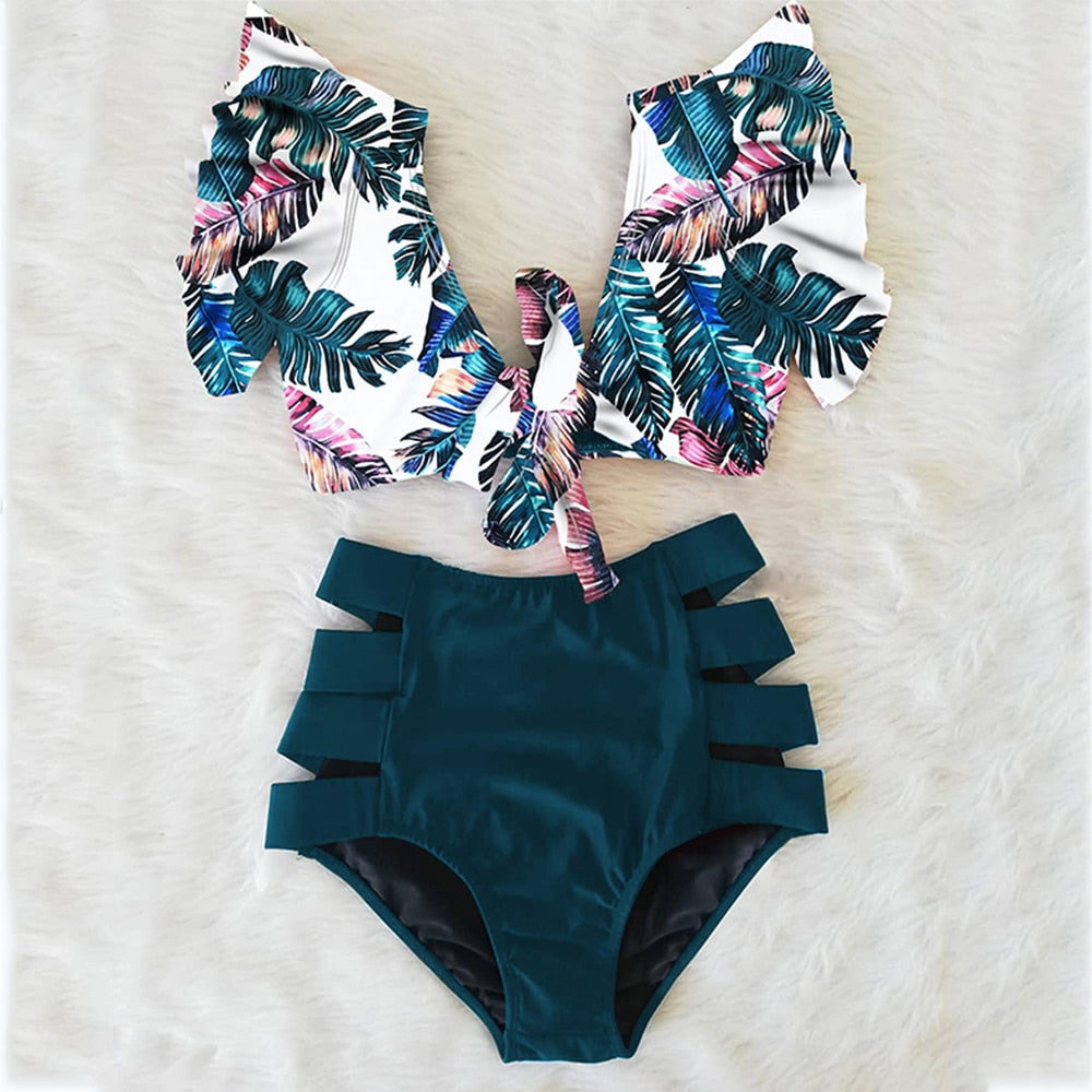 High Waist floral Postpartum Bikini 2023 Swimsuit(14 styles to choose from) sizes S-XL