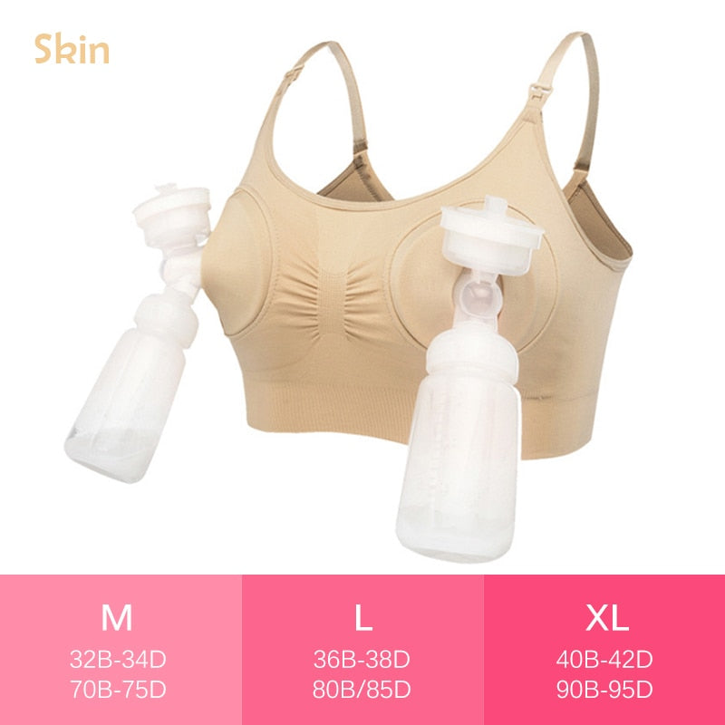 2 PCS Breastfeeding Pumping Bra/ Nursing Bra