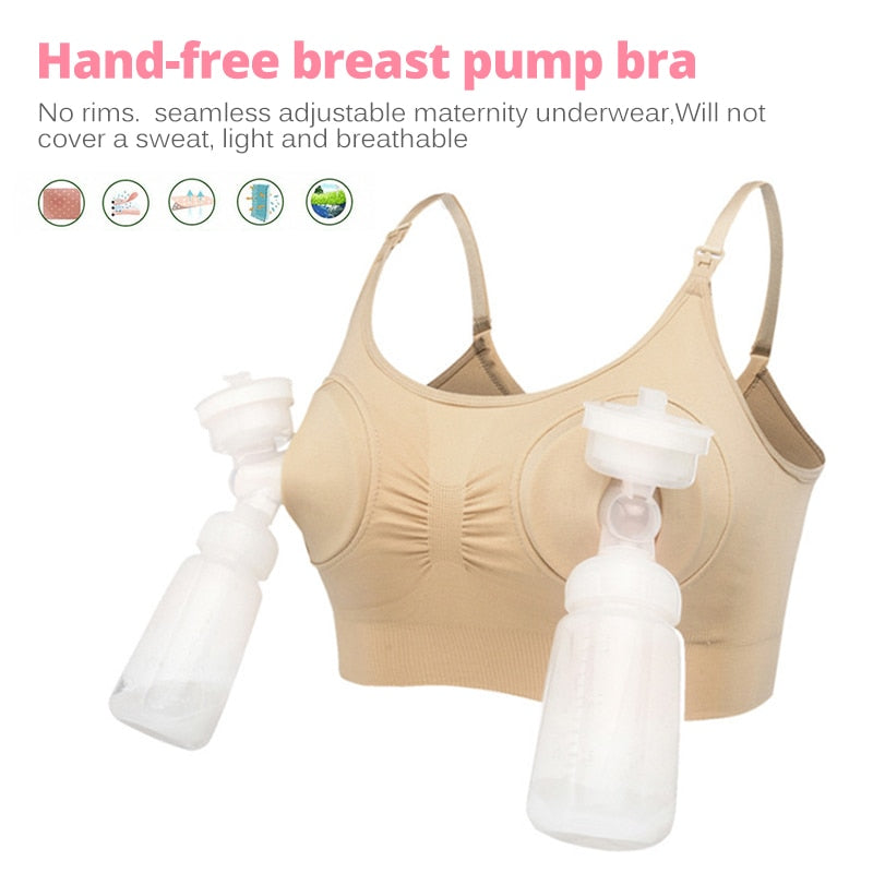 2 PCS Breastfeeding Pumping Bra/ Nursing Bra