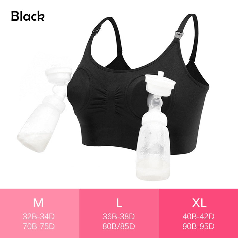 2 PCS Breastfeeding Pumping Bra/ Nursing Bra