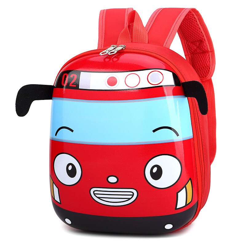 3D Kids-  Turtle shell Hard cover BUS School Backpack