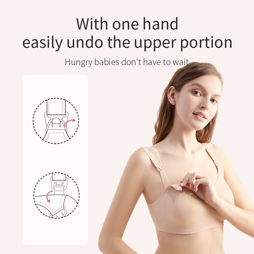 Wide Shoulder Breastfeeding Bra-7x colors to choose from -sizes M-XXL