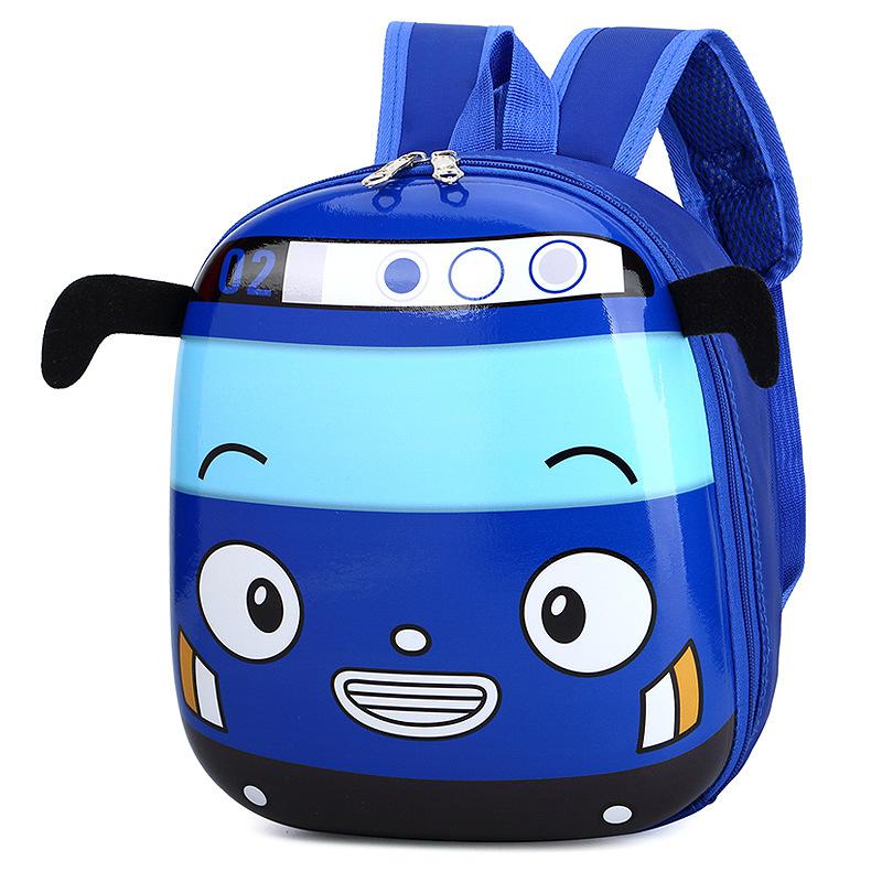 3D Kids-  Turtle shell Hard cover BUS School Backpack