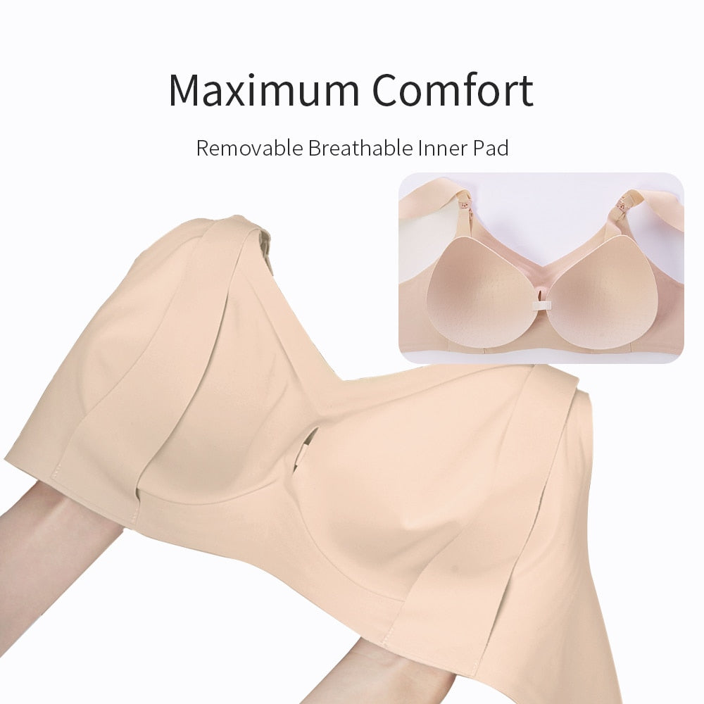 Wide Shoulder Breastfeeding Bra-7x colors to choose from -sizes M-XXL