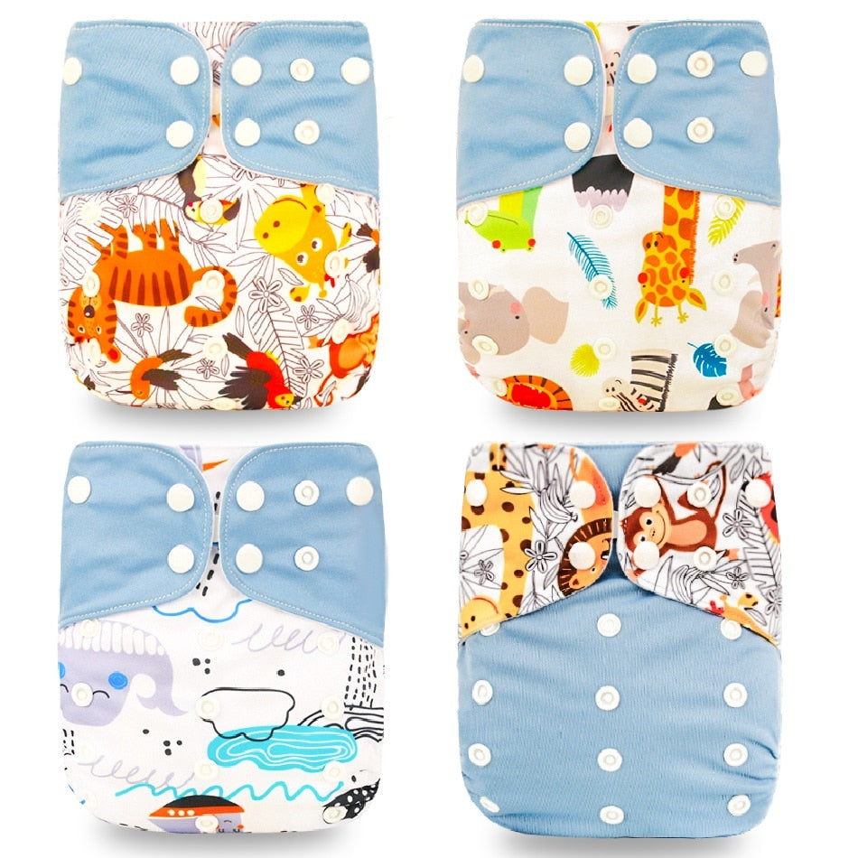 4PCS Baby Cloth Diaper -Environmental Friendly