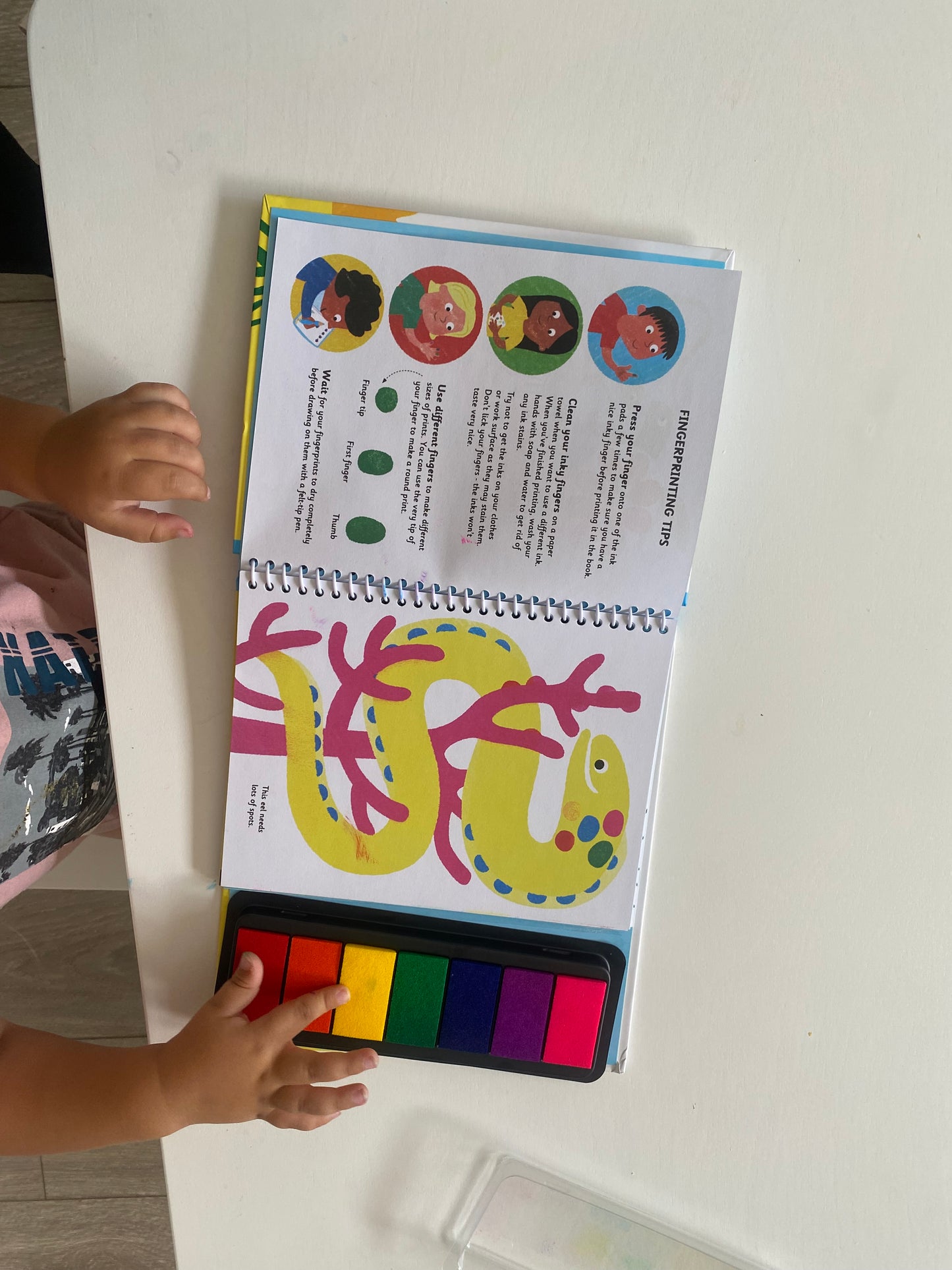 The Fingerprint Activity Book for Toddlers/Kindergarteners