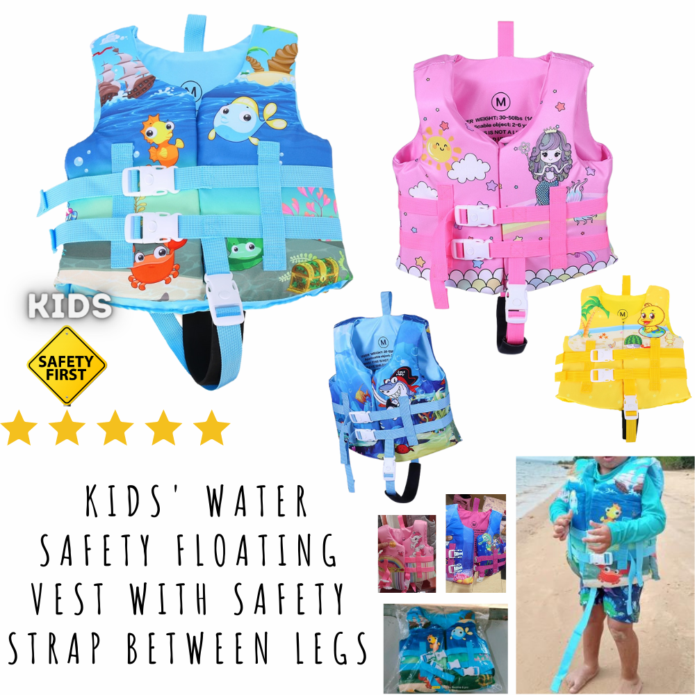 Kids water safety Floating Vest with safety strap between legs