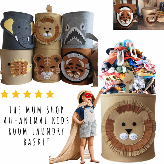 The Mum Shop AU-Animal Kids Room Laundry Basket