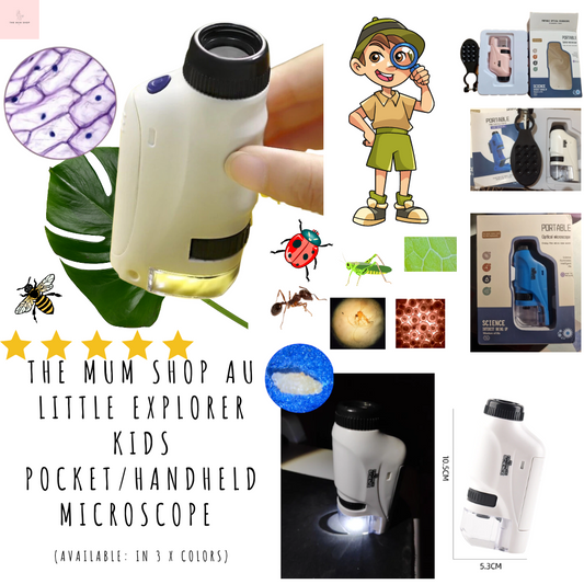 The Mum Shop AU Little Explorer Kids Handheld/Pocket Microscope