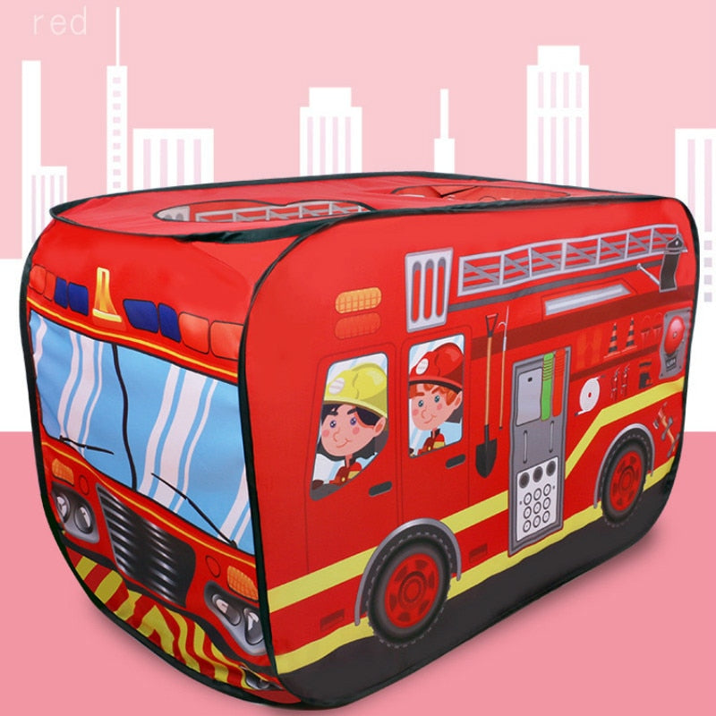 Kids Foldable Play Tents -Police car, Fire Truck, Ice Cream Truck,Bus