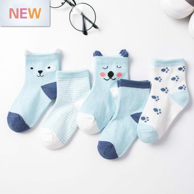 5xPairs Baby/toddler/Scholar Socks Size 0-1-3-7Y