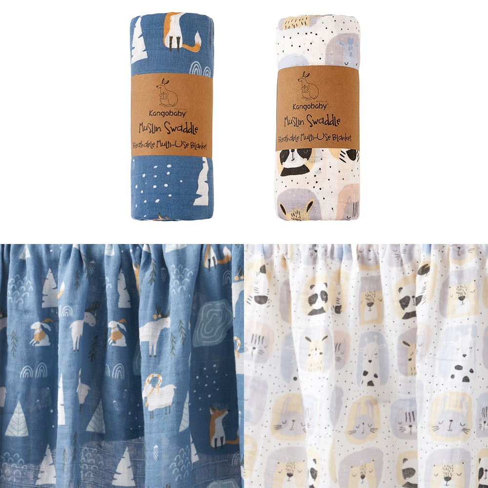 Soft Baby Muslims/Baby Swaddle blanket-(over 10 Styles to choose from)