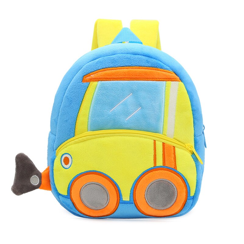 3D Construction Themed kids/ pre-school/ kindergarten backpack (excavator)12 styles to choose from